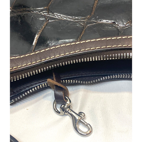 Dooney & Bourke Nile Collection Brown T'moro Small Circle Hobo - Picture 11 of 14